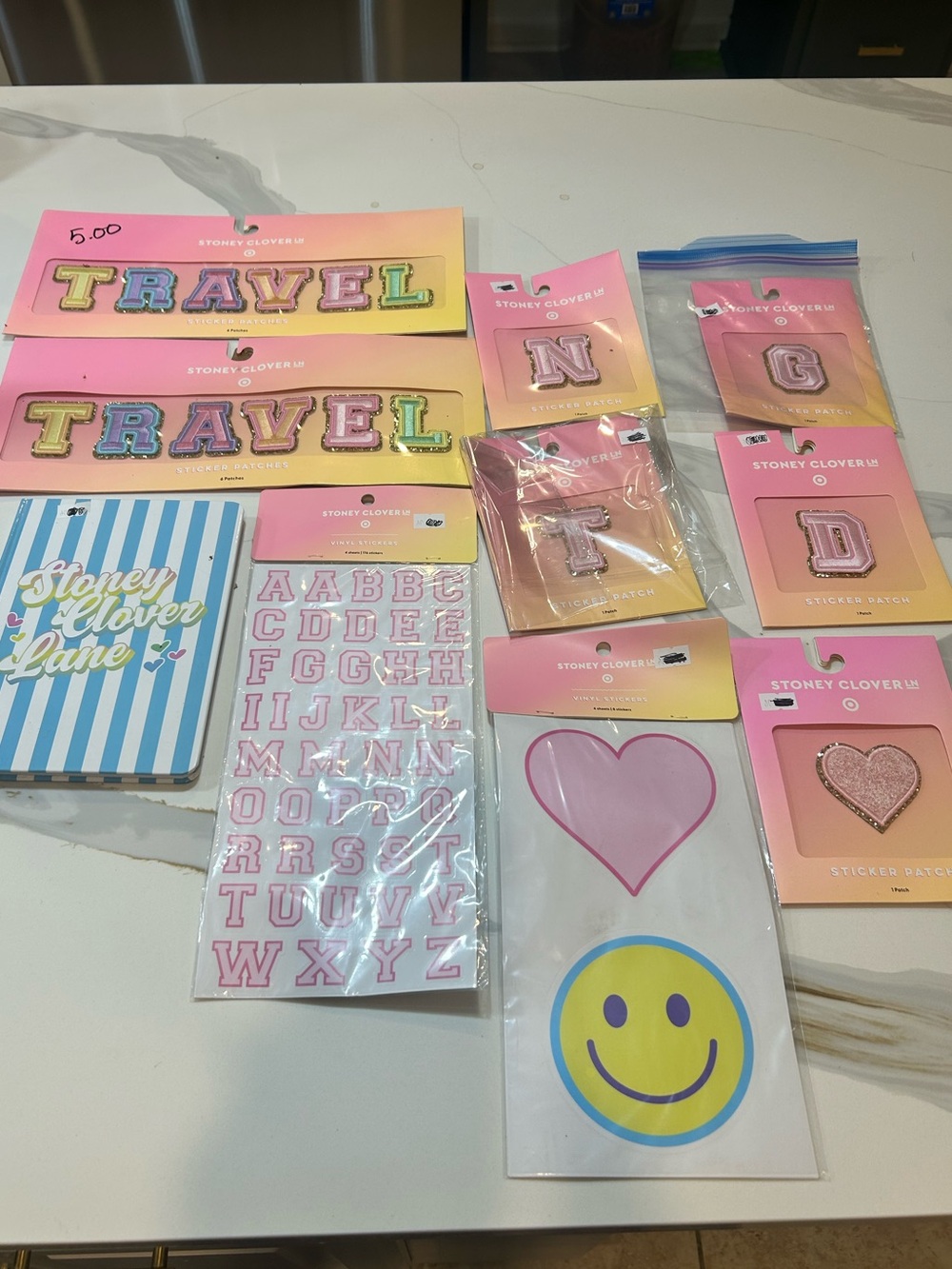 Huge Lot of NEW Stoney Clover Lane x Target Stickers Journal 🥰 🍀